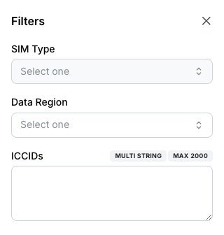 Filtering SIMs